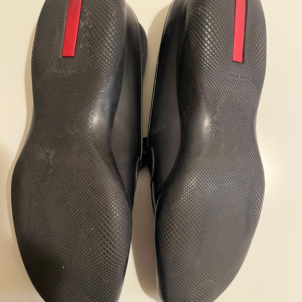 Prada Leather Slip-On Loafers - Picture 3 of 5